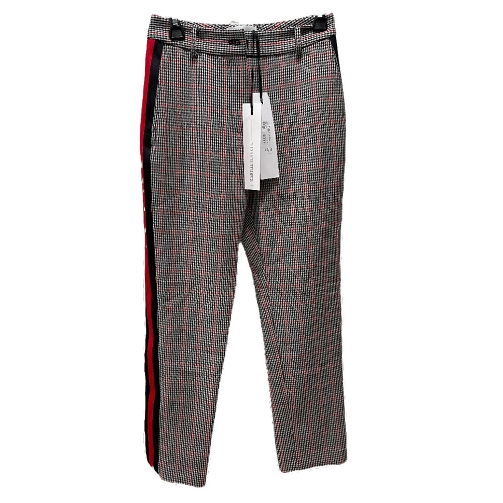 Isabelle Blanche Dress Pants Black and Red Size XS